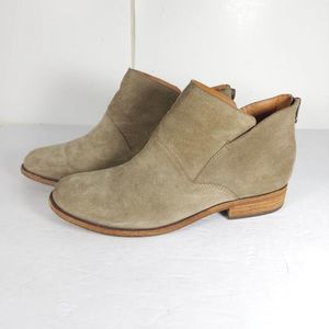 Kork Ease Women's Ryder US 8 M Taupe Suede Back Zip Ankle Booties Boots